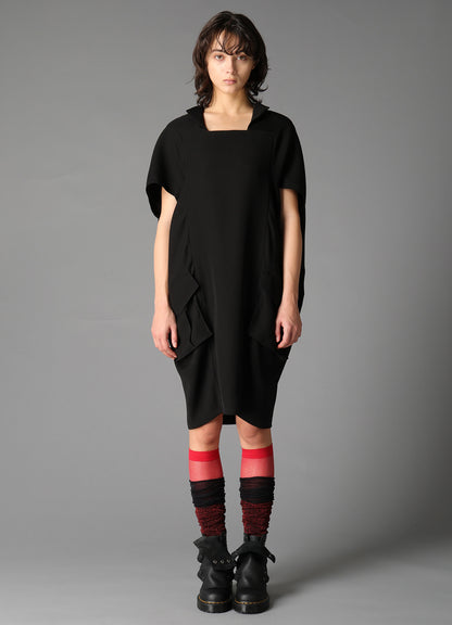 DOUBLE SATIN COCOON DRESS