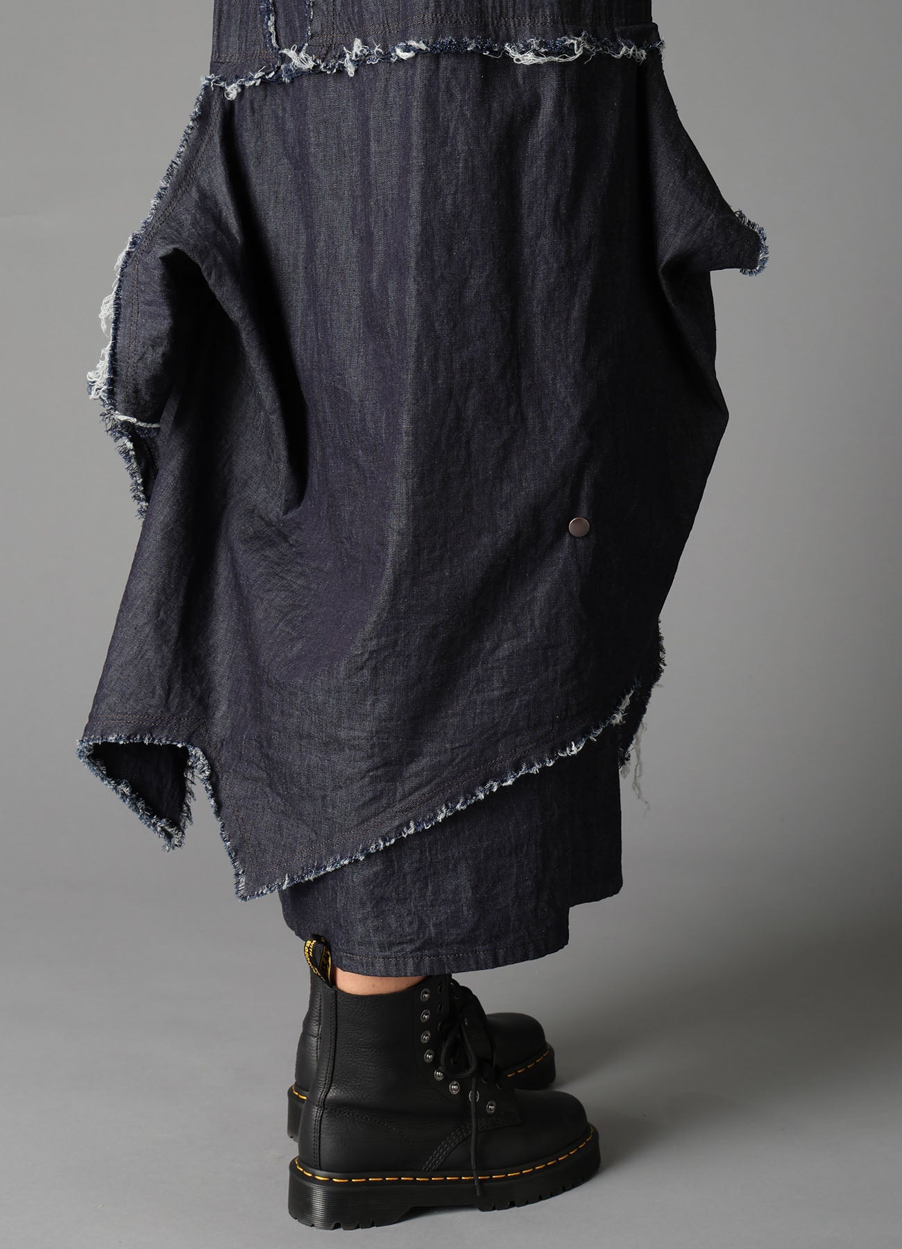 6oz DENIM DESIGNED PANEL DRESS B