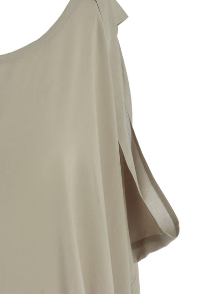 RAYON LAWN SLEEVELESS TUCK DRESS