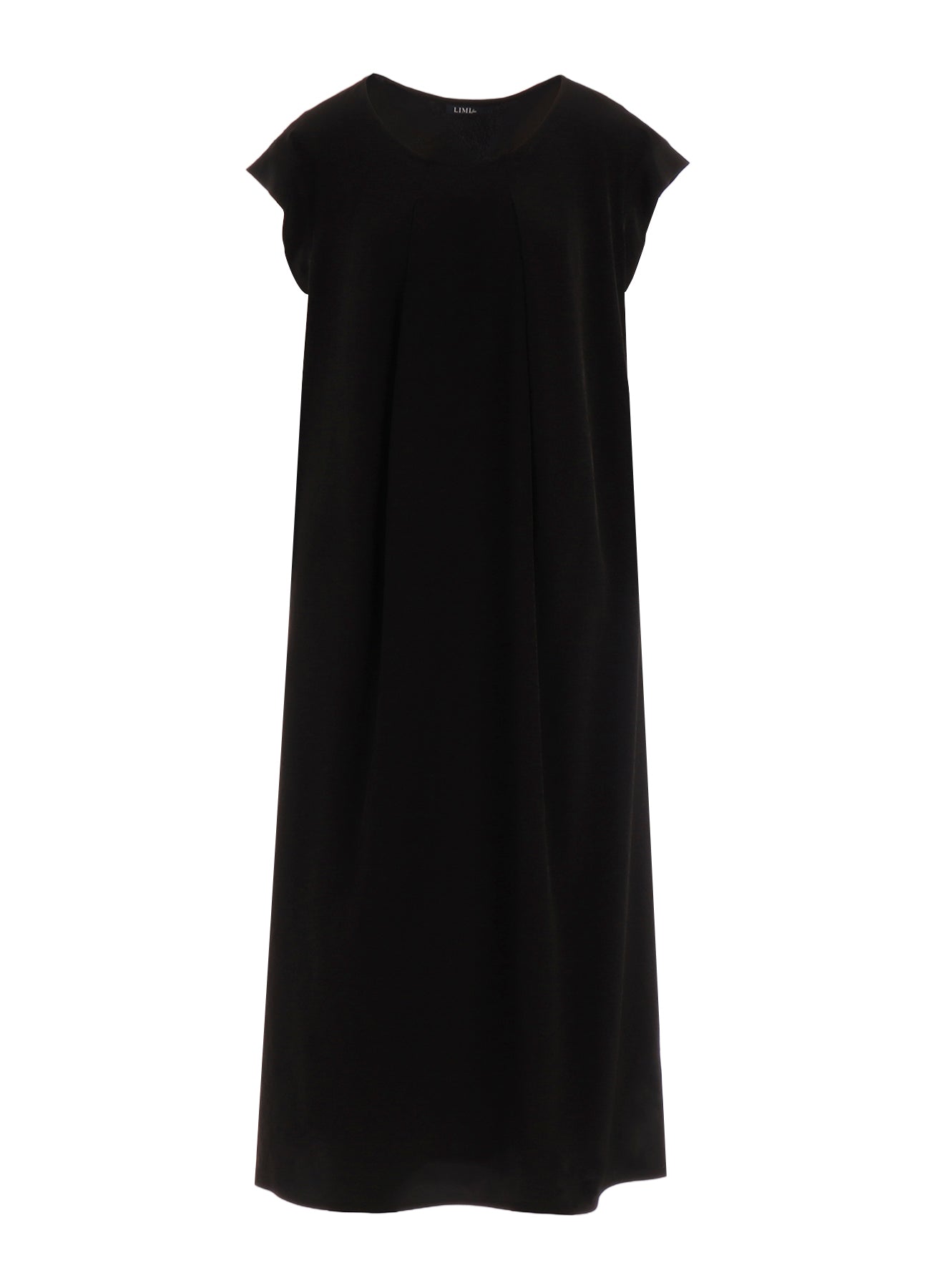 TA/PE DECHINE TUCK ROUND NECK DRESS