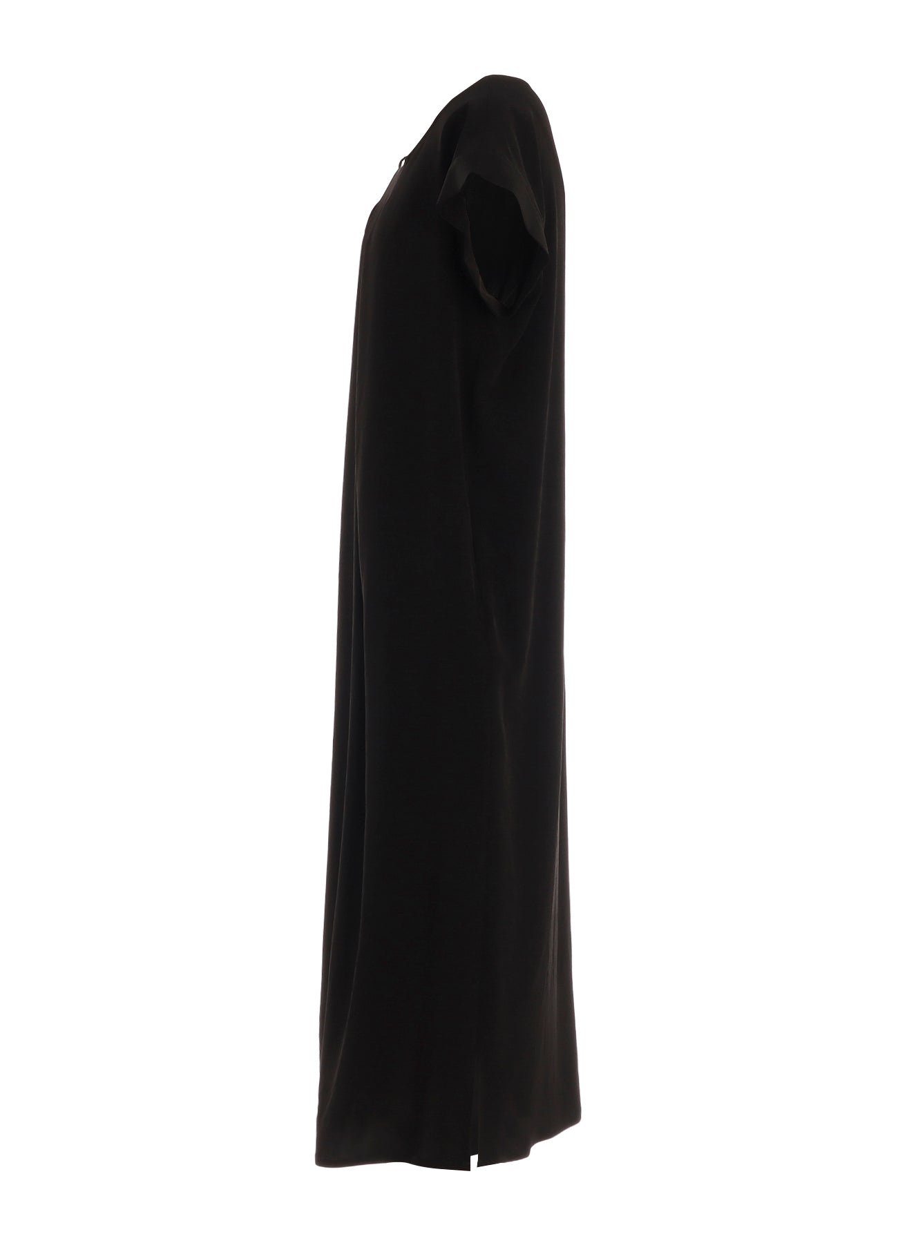 TA/PE DECHINE TUCK ROUND NECK DRESS