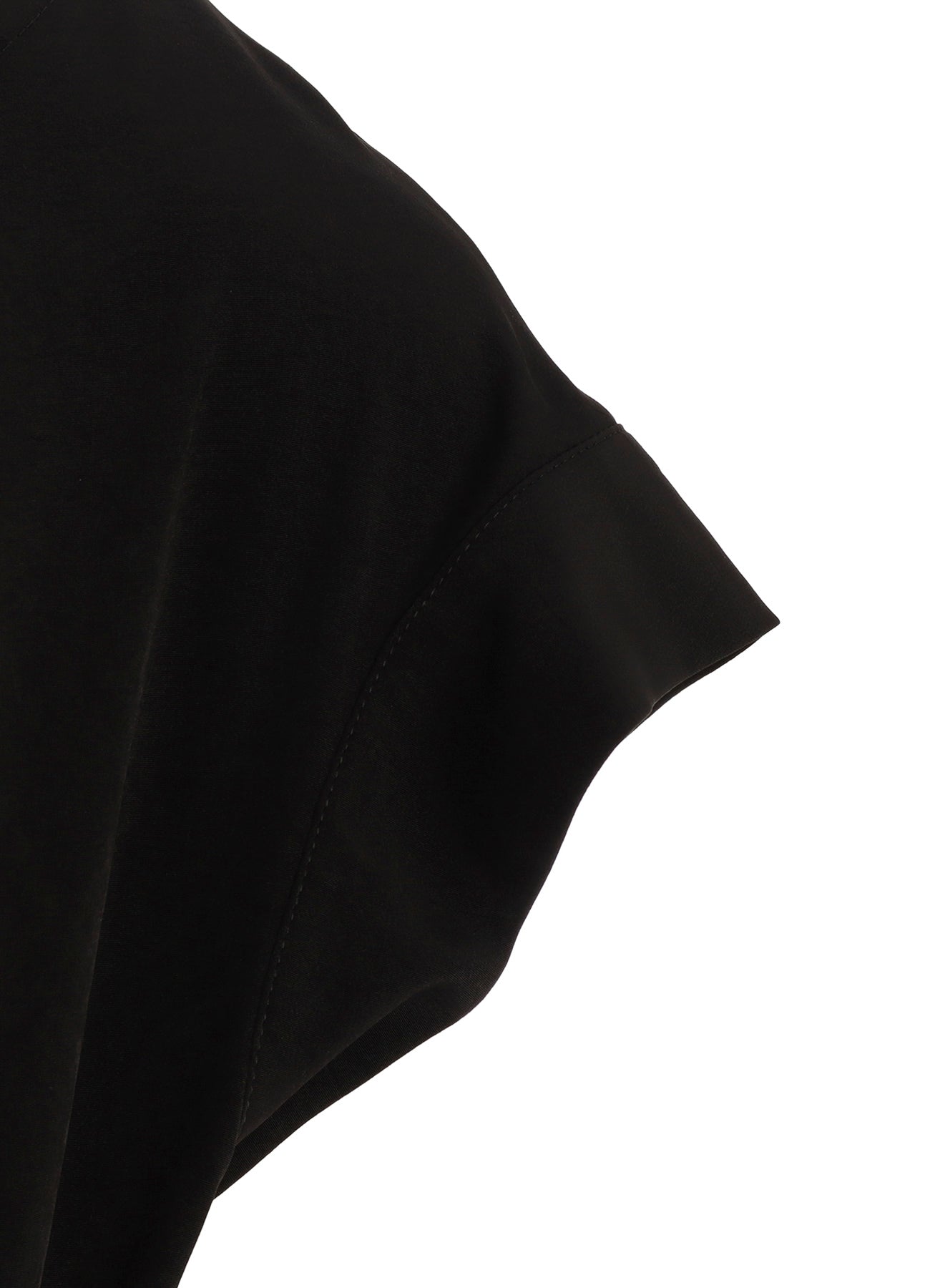 TA/PE DECHINE TUCK ROUND NECK DRESS