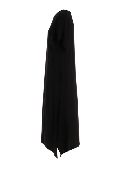 RAYON LAWN DRAPED SLEEVE DRESS