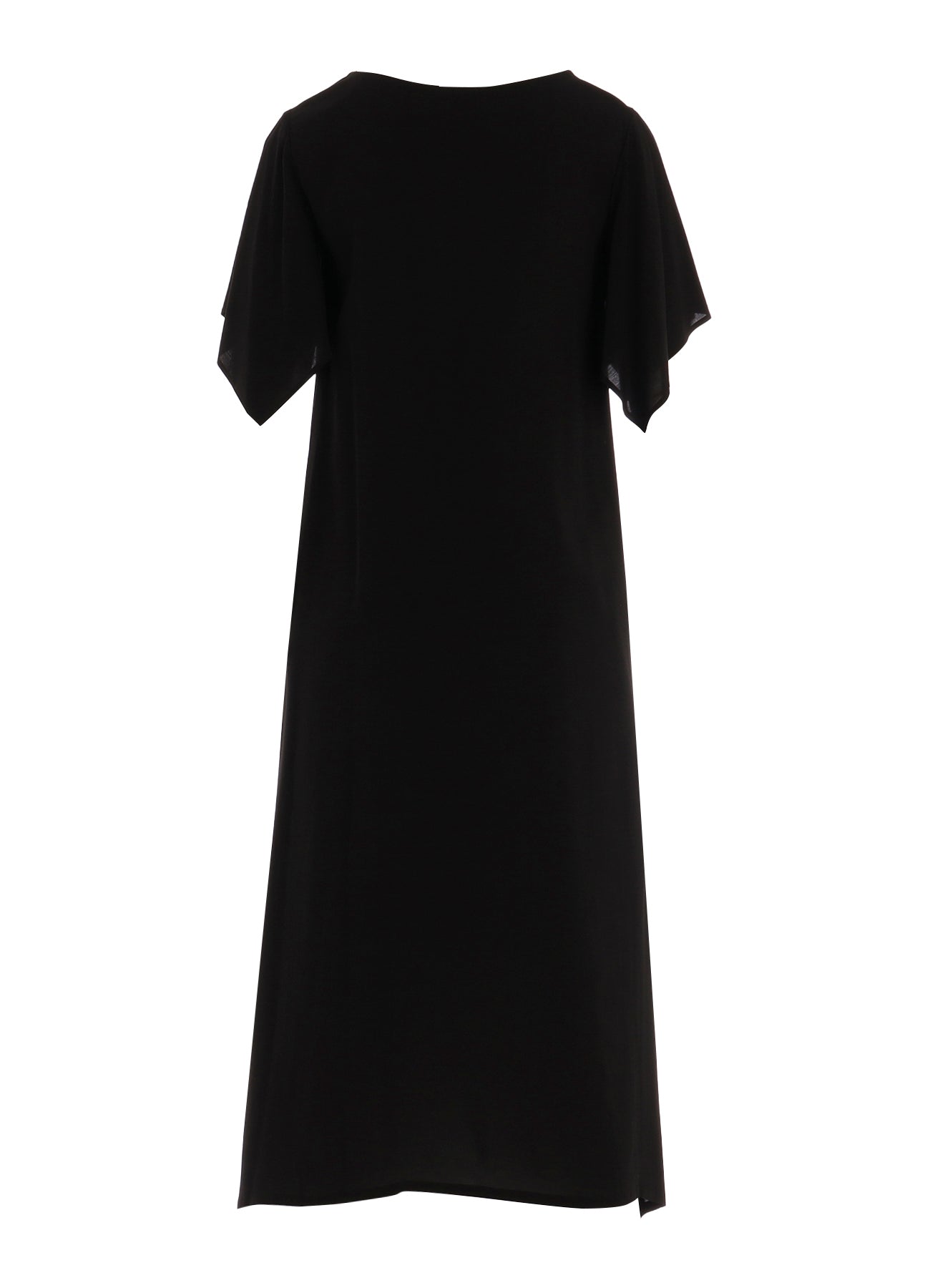 RAYON LAWN DRAPED SLEEVE DRESS