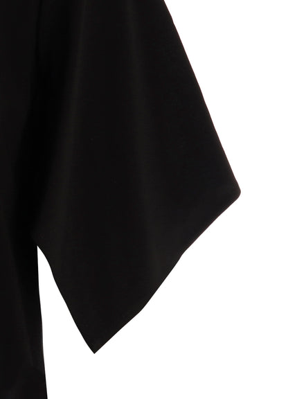 RAYON LAWN DRAPED SLEEVE DRESS