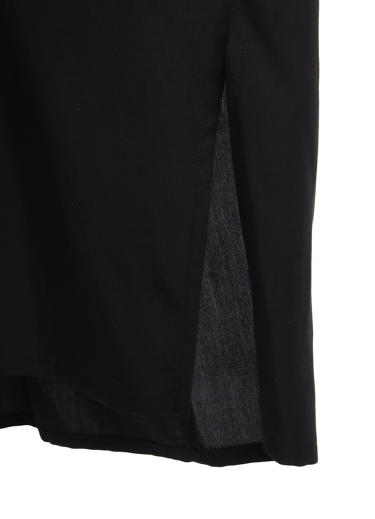 CELLULOSE / COTTON BROAD SIDE ZIP DRESS – THE SHOP YOHJI YAMAMOTO