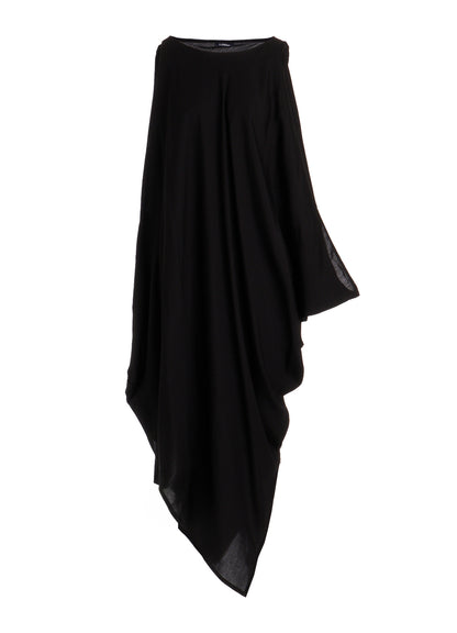 CELLULOSE DRAPE LONG DRESS