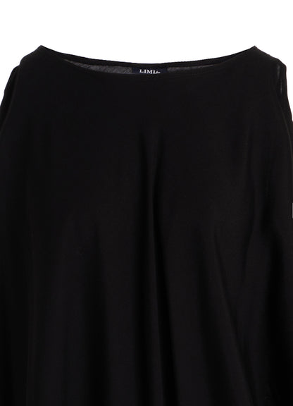 CELLULOSE DRAPE LONG DRESS