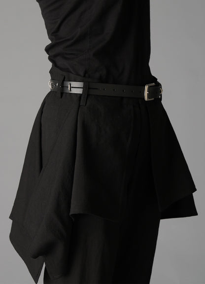 DRY  LEATHER  CENTER-CUT BELT