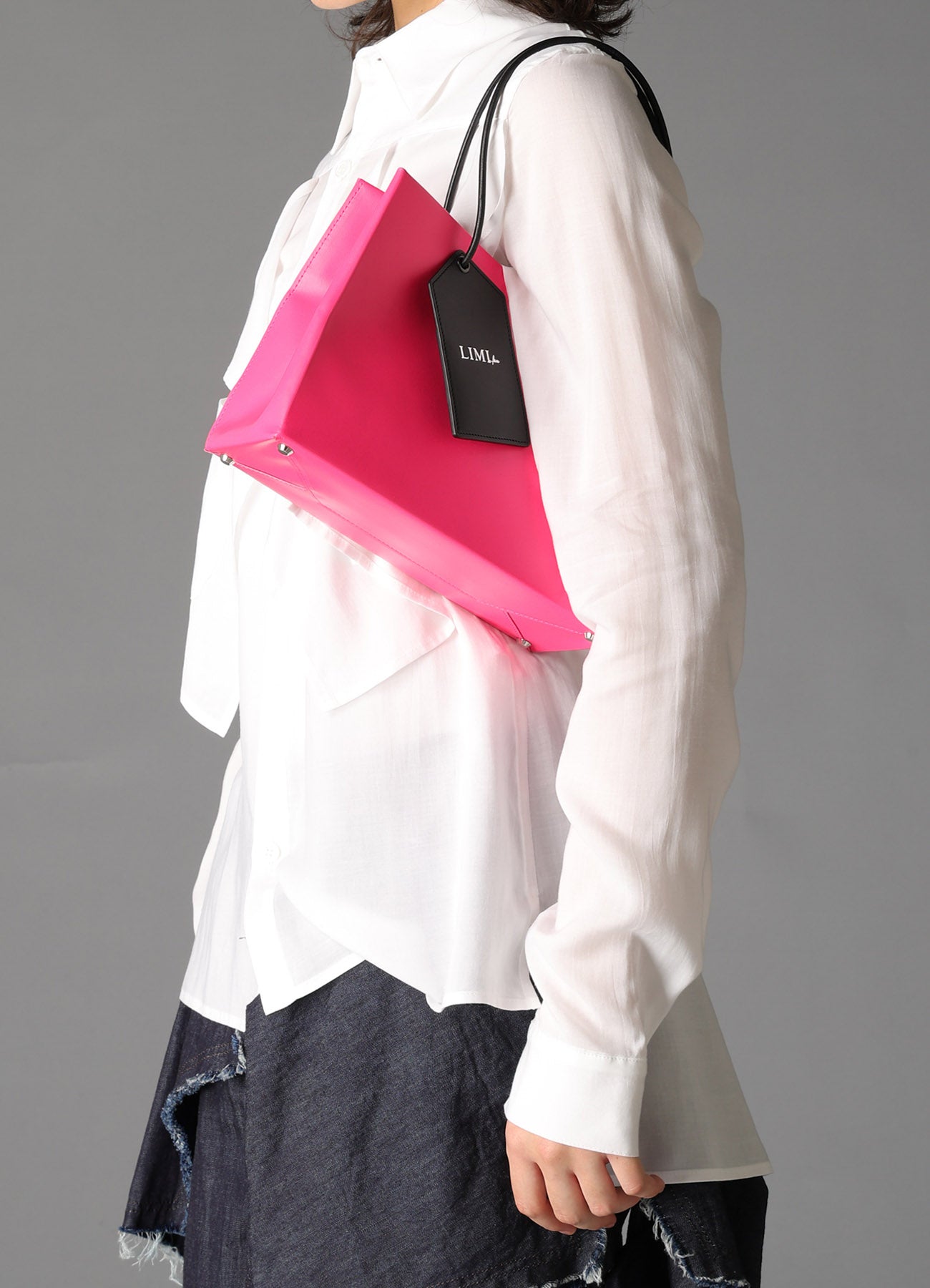 ORIGINAL PINK LEATHER SHOPPING BAG A