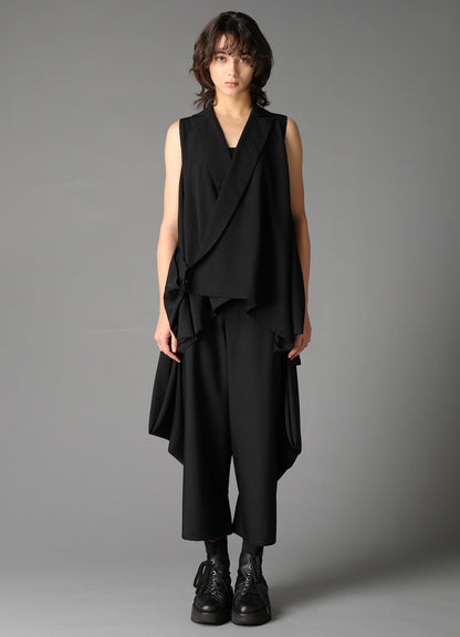 W/GABARDINE WRAP JACKET