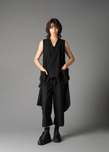 W/GABARDINE WRAP JACKET