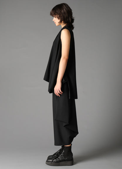 W/GABARDINE WRAP JACKET