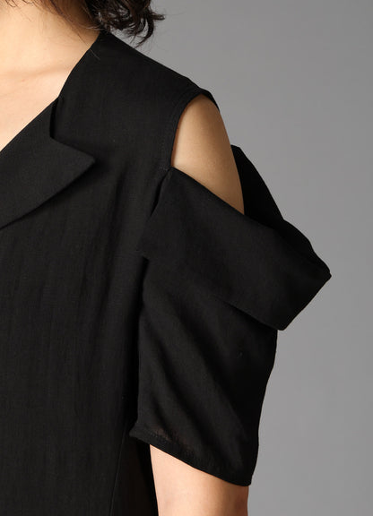 CELLULOSE/ LINEN LAWN WRAP JACKET