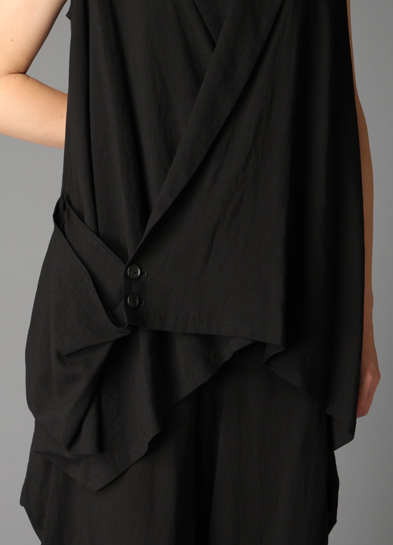 CELLULOSE/ LINEN LAWN WRAP JACKET