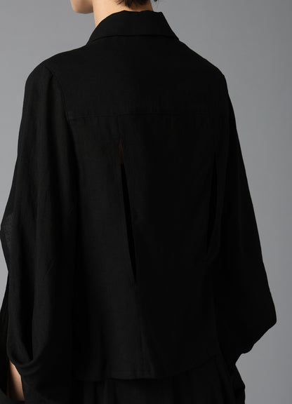 CELLULOSE/ LINEN LAWN DESIGNED SLEEVE JACKET A