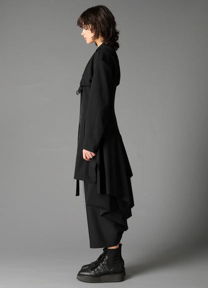 W/GABARDINE BIG SHOULDER JACKET