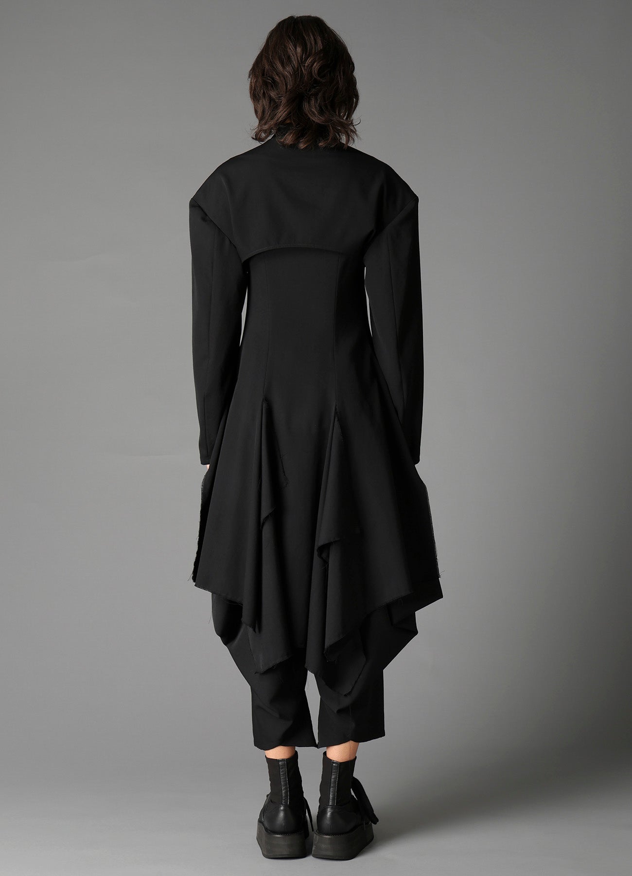 W/GABARDINE BIG SHOULDER JACKET