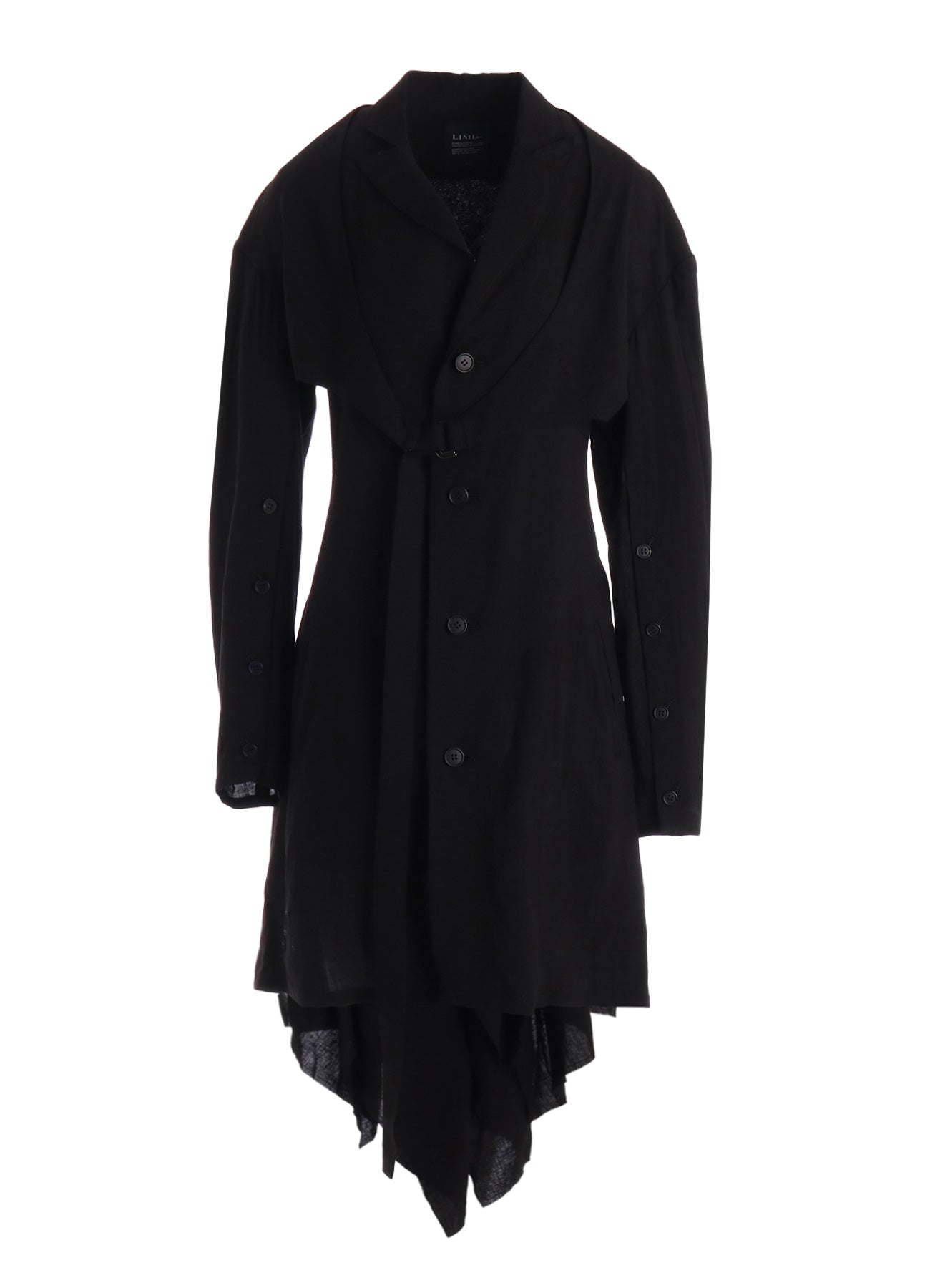 CELLULOSE/ LINEN LAWN BIG SHOULDER JACKET