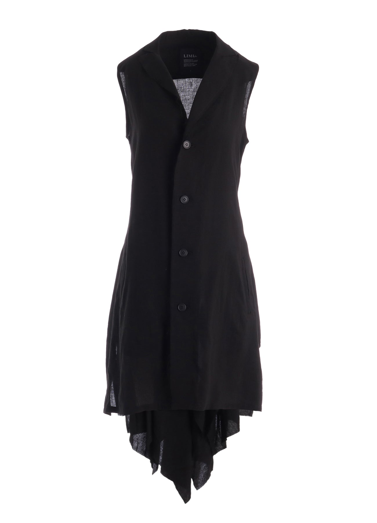 CELLULOSE/ LINEN LAWN BIG SHOULDER JACKET