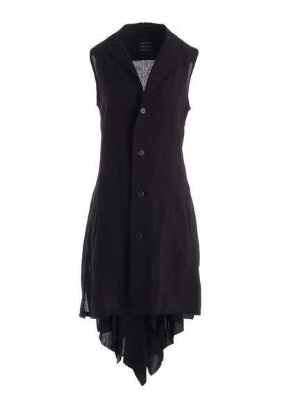 CELLULOSE/ LINEN LAWN BIG SHOULDER JACKET