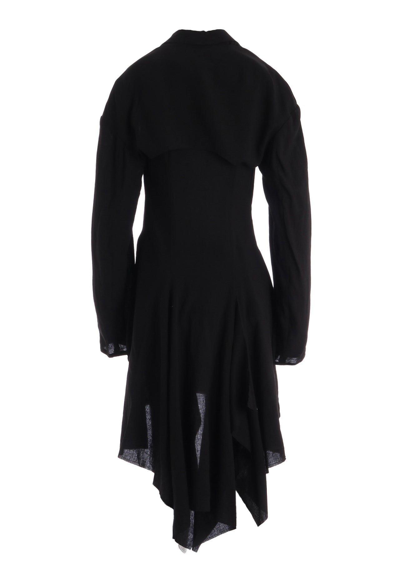 CELLULOSE/ LINEN LAWN BIG SHOULDER JACKET