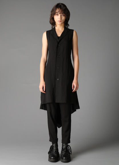 CELLULOSE/ LINEN LAWN BIG SHOULDER JACKET