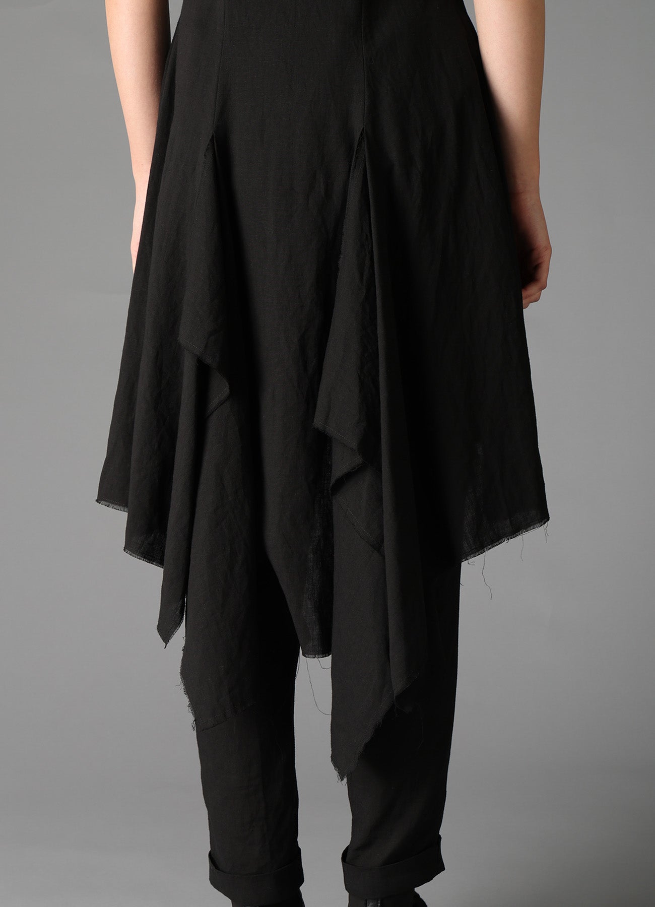 CELLULOSE/ LINEN LAWN BIG SHOULDER JACKET