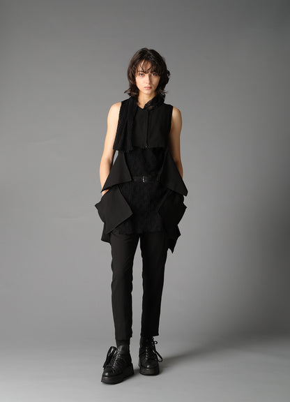 CELLULOSE/ LINEN LAWN SQUARE PANEL JACKET