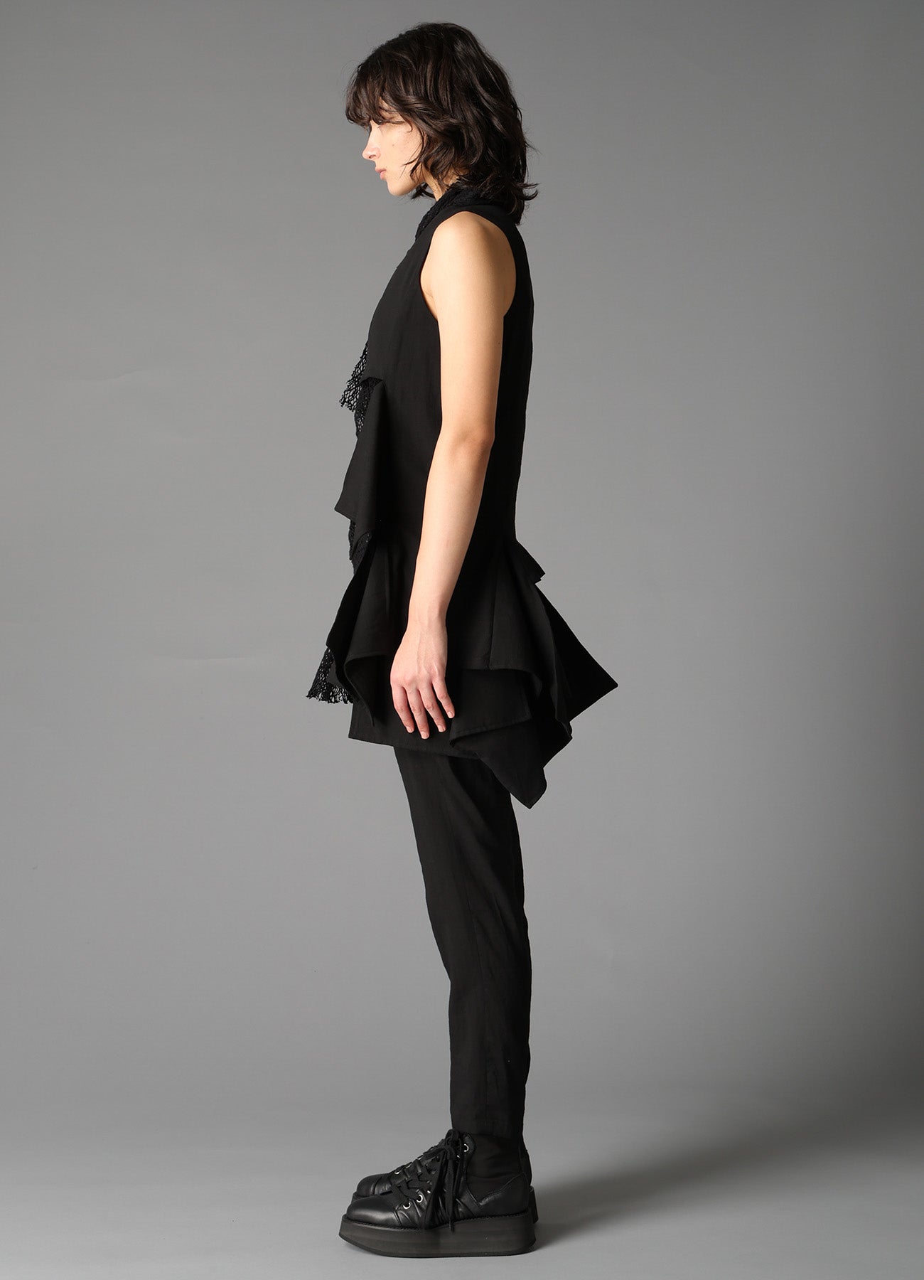 CELLULOSE/ LINEN LAWN SQUARE PANEL JACKET