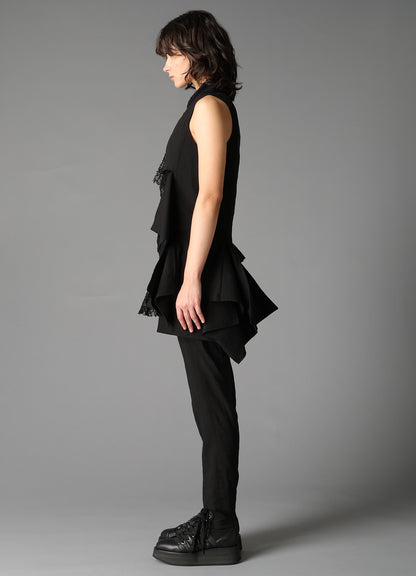 CELLULOSE/ LINEN LAWN SQUARE PANEL JACKET