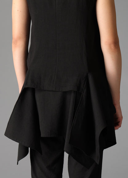 CELLULOSE/ LINEN LAWN SQUARE PANEL JACKET