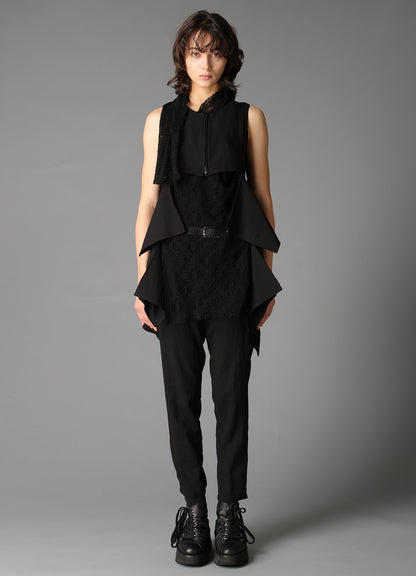 CELLULOSE/ LINEN LAWN SQUARE PANEL JACKET