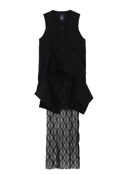 CELLULOSE/ LINEN LAWN SQUARE PANEL JACKET