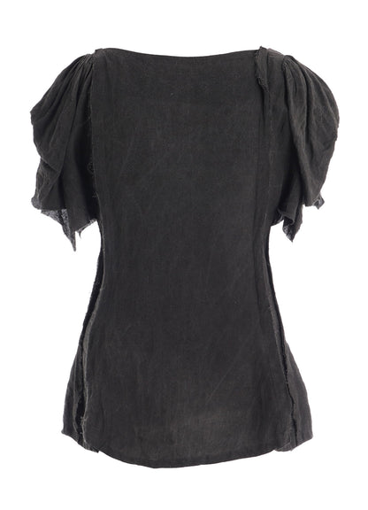 INK DYED LAWN GATHER SLEEVE JACKET