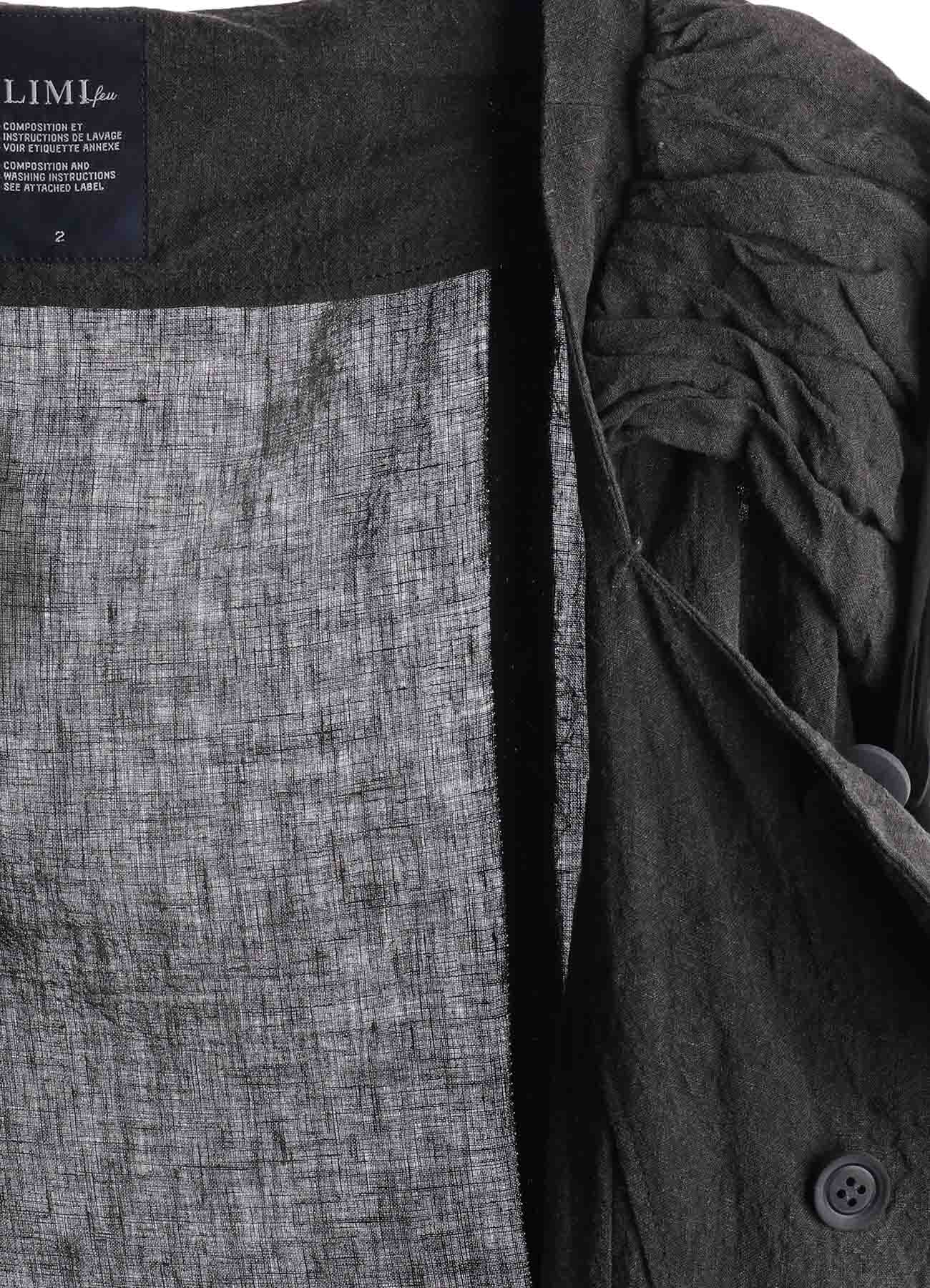 INK DYED LAWN GATHER SLEEVE JACKET