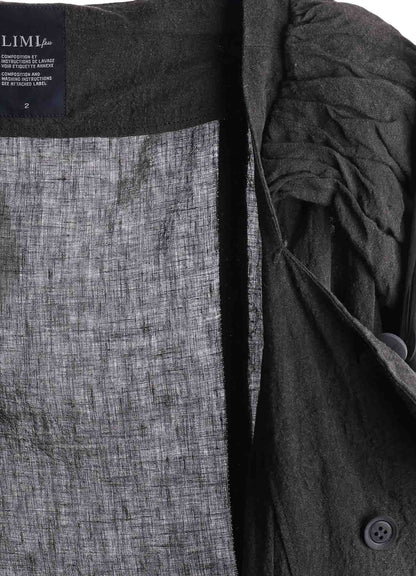 INK DYED LAWN GATHER SLEEVE JACKET