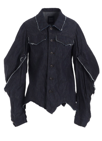 6oz DENIM DESIGNED SLEEVE JACKET B