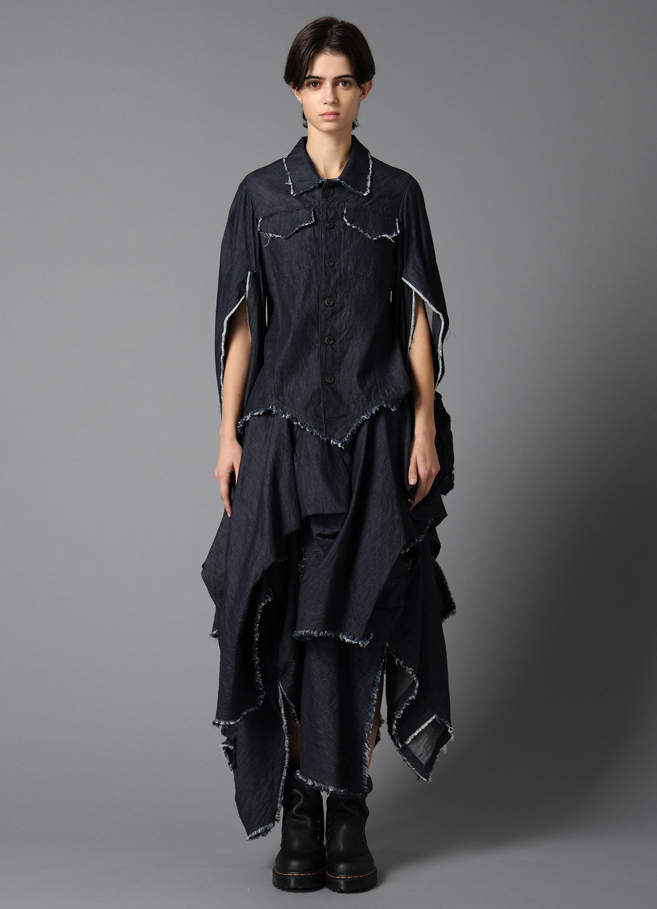 6oz DENIM DESIGNED SLEEVE JACKET B