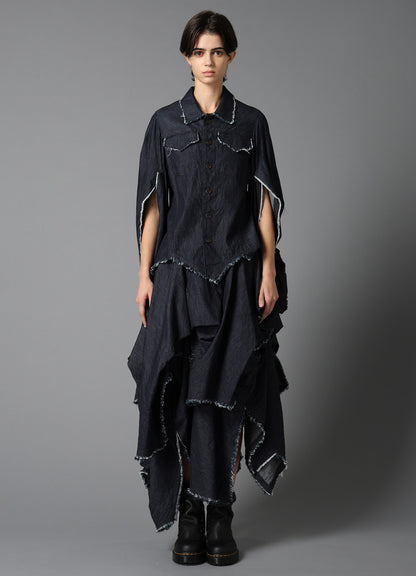 6oz DENIM DESIGNED SLEEVE JACKET B