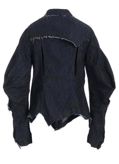 6oz DENIM DESIGNED SLEEVE JACKET B