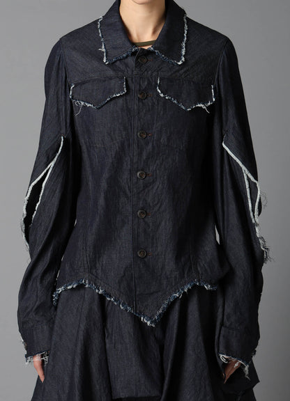 6oz DENIM DESIGNED SLEEVE JACKET B