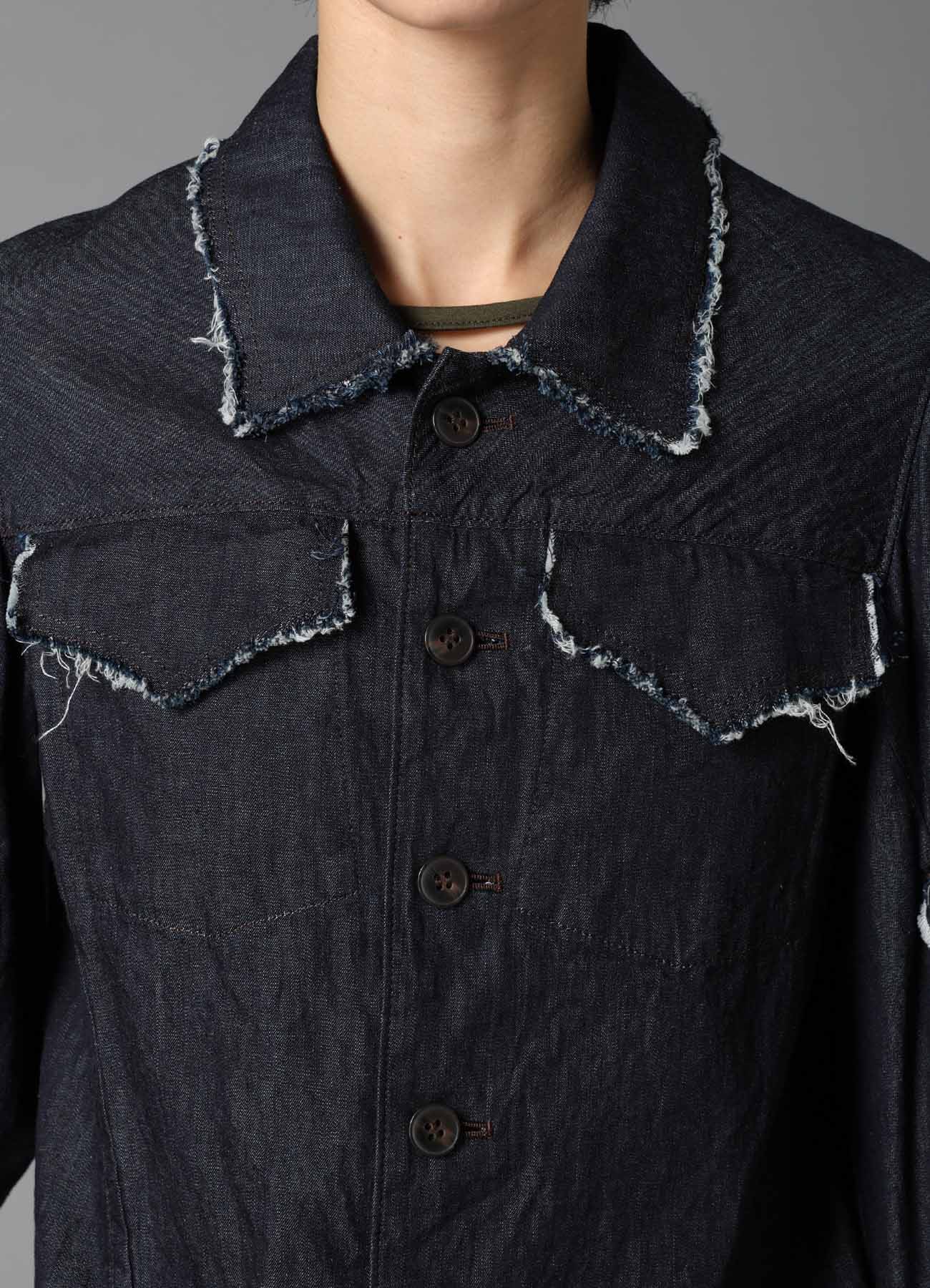 6oz DENIM DESIGNED SLEEVE JACKET B