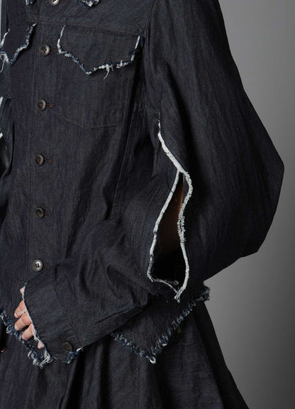 6oz DENIM DESIGNED SLEEVE JACKET B