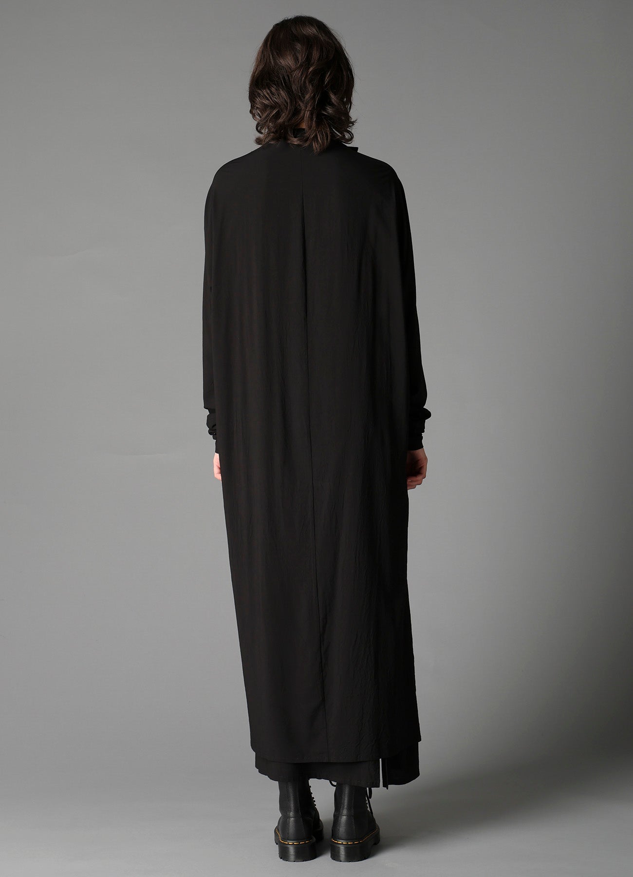 RY/ WRINKLED LAWN LONG CARDIGAN JKT