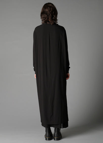 RY/ WRINKLED LAWN LONG CARDIGAN JKT
