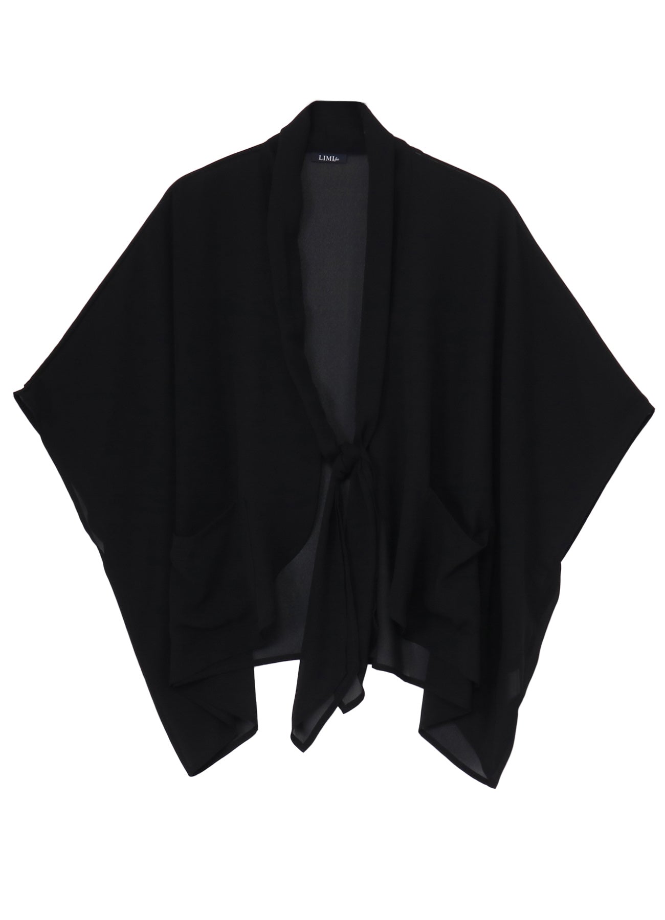 PE GEORGETTE TIE JACKET – THE SHOP YOHJI YAMAMOTO PE GEORGETTE TIE JACKET – THE SHOP YOHJI YAMAMOTO