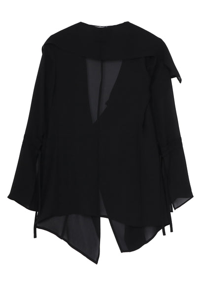 PE GEORGETTE DRAPE JACKET