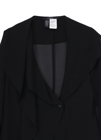 PE GEORGETTE DRAPE JACKET