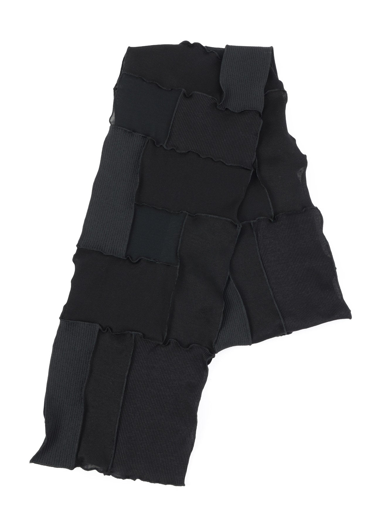 PATCHWORK PANELED SCARF